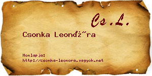 Csonka Leonóra névjegykártya